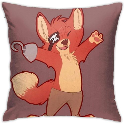 Fnaf Five Nights At Freddys Foxy Fox Housse De Coussin Décorative Pour Canapé Et Chambre À Coucher 45,7 X 45,7 Cm -4