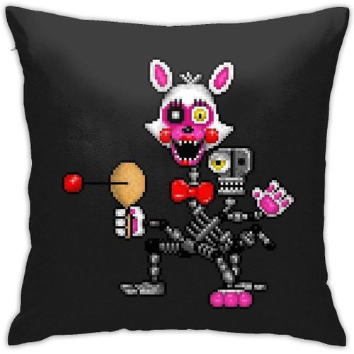 Fnaf Five Nights At Freddys Foxy Fox Housse De Coussin Décorative Pour Canapé Et Chambre À Coucher 45,7 X 45,7 Cm -1