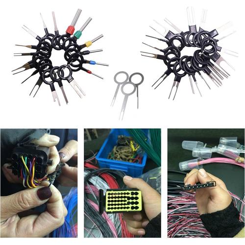 Pin Extractor Outil D'extraction Car Connector Electrical Wiring Crimp  Terminal Removal Tool kit Extracteur Voiture Câblage Electrique pour Voiture  Faisceau de Câbles à Sertir Connecteur Extracteur