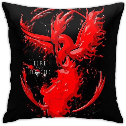 Taie D'oreiller À Lancer, Décoration De La Maison, Utilisée Pour Le Canapé-Lit, Le Coussin De Ferme, Are-Moltres Team Valor Fire Blood 18""X18""