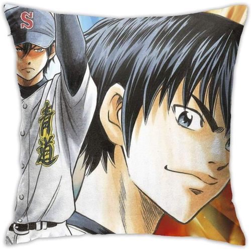 Taie D'oreiller, Décoration De Taie D'oreiller, Décoration De La Maison, Utilisée Pour La Housse De Coussin De Ferme De Lit, Couleur Are-Diamond Ace Eijun Kazuya 18""X18""