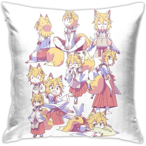 Taie D'oreiller À Lancer, Décoration De La Maison, Décoration De Lit, Housse De Coussin, Kawaii Senko San Collage, 18x18 Pouces