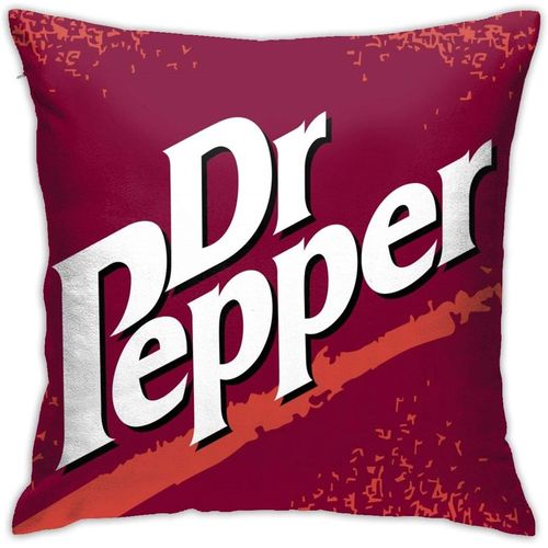 Taie D'oreiller Dr Pepper Confortable Et Douce Pour Décoration De La Maison, Pour Canapé, Bureau, Voiture, 45,7 X 45,7 Cm