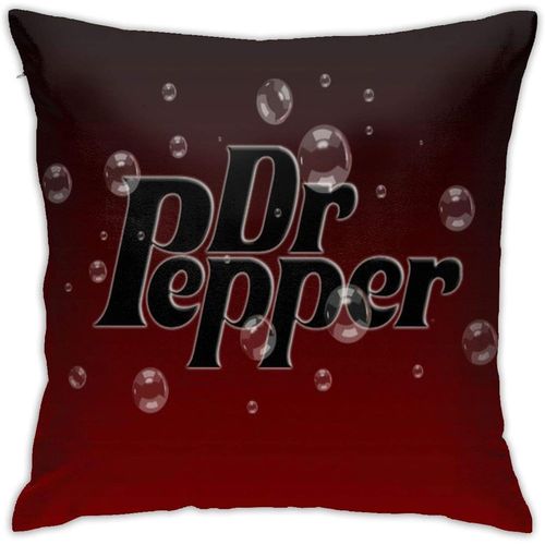 Taie D'oreiller Dr Pepper Confortable Et Douce Pour Décoration De La Maison, Pour Canapé, Bureau, Voiture, 45,7 X 45,7 Cm
