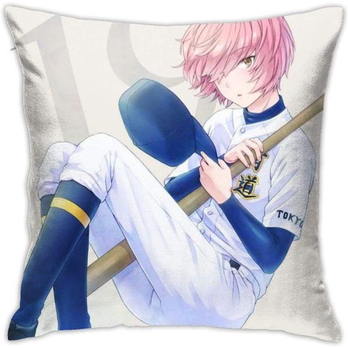 Taie D'oreiller À Lancer, Décoration De La Maison, Décoration De Lit, Housse De Coussin Sur Diamant No Ace Kominato Haruichi 2 18 ""X 18""