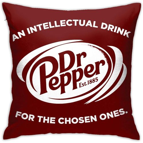Taie D'oreiller Dr Pepper Confortable Et Douce Pour Décoration De La Maison, Pour Canapé, Bureau, Voiture, 45,7 X 45,7 Cm