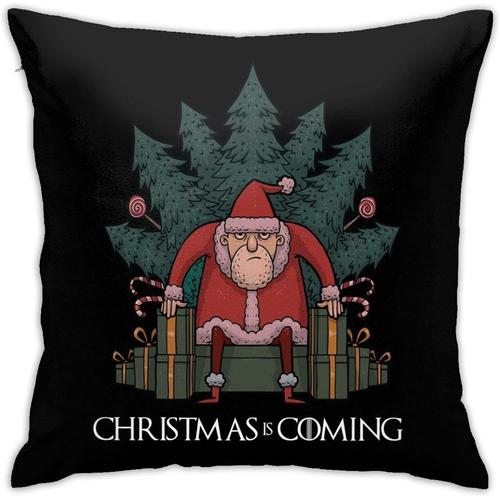 Maison, Jeux Et Père Noël Des Trônes - Noël Arrive Taies D'oreiller Décor Canapé Coussins Housses De Coussin 18 ""X 18""