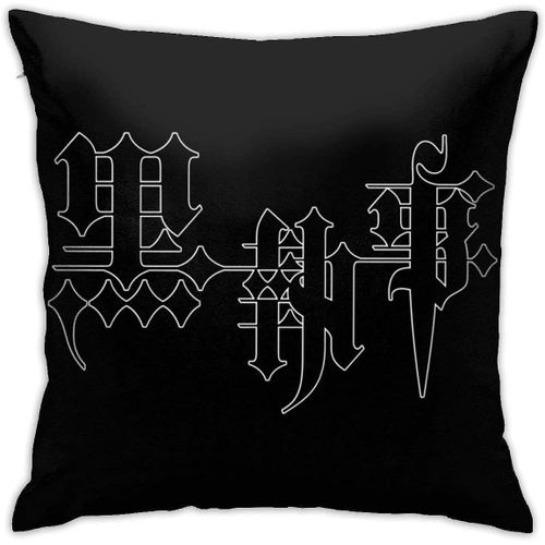 Housse De Taie D'oreiller Avec Logo Black Butler, Décorative Pour La Maison, Canapé-Lit, Taie D'oreiller Carrée Standard, Protection Avec Fermetures Éclair, 18x18 Pouces