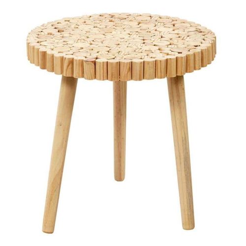 Paris Prix - Table Basse En Bois "Rondin" 60cm Naturel