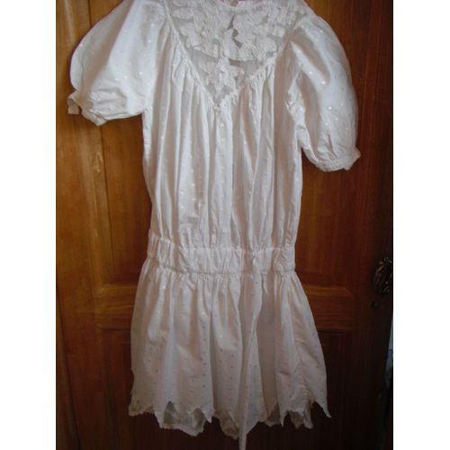 Magnifique Robe Blanche &#34;Rendery Junior&#34; Taille 12 Ans Idée Cadeau