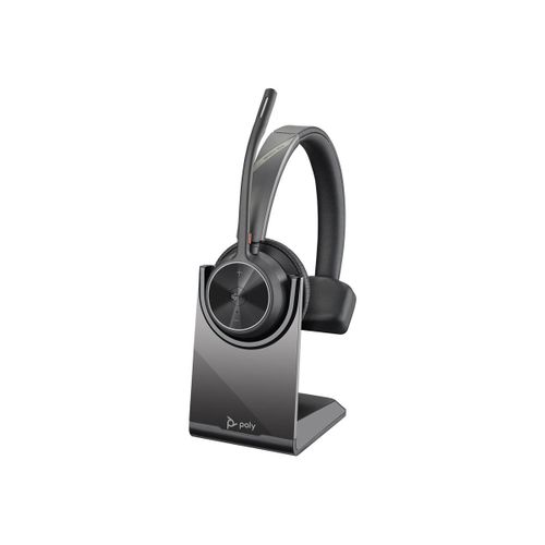 Poly Voyager 4300 UC Series 4310 - Pour Microsoft Teams - micro-casque - sur-oreille - Bluetooth - sans fil - USB-C - Certifié pour Microsoft Teams