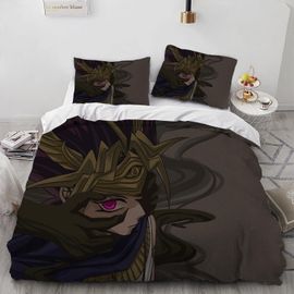 Yu Gi Card Game Blue Eyes Dragon Anime Duvet Covers Soft Microfiber Washed Duvet Cover Set 3 Pieces With Zipper Closure Beding