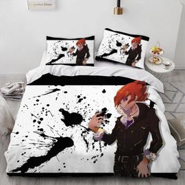 Yu Gi Card Game Blue Eyes Dragon Anime Duvet Covers Soft Microfiber Washed Duvet Cover Set 3 Pieces With Zipper Closure Beding