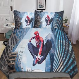Spider Man Duvet Cover 3 Piece Set Marvel Movie Characters Various Cartoon Characters Bedding Set For Boys Girls Cover Quilt Cover