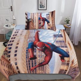 Spider Man Duvet Cover Premium 3 Piece Set Bedding Sets Family Marvel Movie Characters Duvet Quilt Cover Soft Microfiber