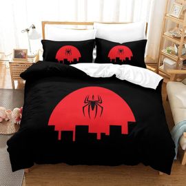 Marvel Spiderman Duvet Cover With Zipper For Home Decro Soft Microfiber Bedding Set Marvel Comics Quilt Cover Set For Kids Chi