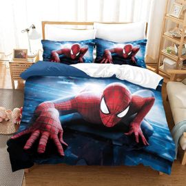 Spider-Man Duvet Cover Printed Bedding Set With Pillowcases Zipper Closure Unique Design Marvel Comics Quilt Cover For Home Decro