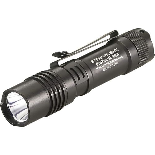 asas456-88061 Protac 1L-1Aa Lampe De Poche Avec 1 Pile Cr123A Au Lithium Et Aa Alcaline Et Un Étui,Noir