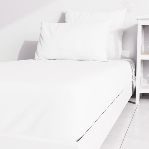 Drap Housse Uni 90x190 Cm Zzz Blanc