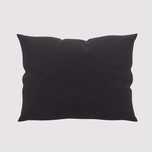 Taie D'oreiller Unie 50x70 Cm Zzz Noir