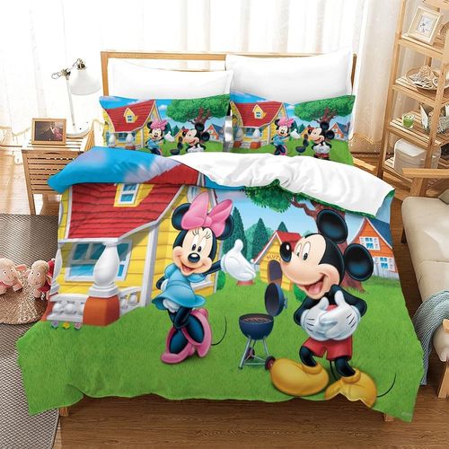 Housse De Couette Disney, Ensemble De Literie, Housse De Couette, Film De Dessin Anim¿¿, Pour Gar?Ons, Filles, Enfants Et Adolescents, Literie Avec 2 Taies D'oreiller