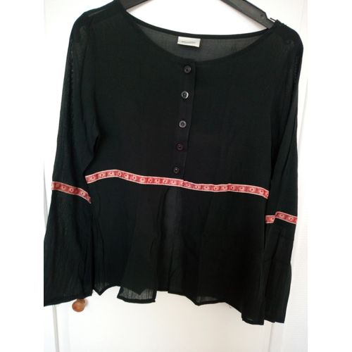 Tunique Pimkie Noir Rose T38