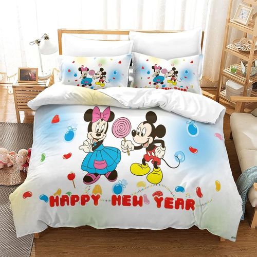 Ensemble De Literie Disney, Housse De Couette, Film De Dessin Anim¿¿, Housse De Couette Pour Enfants, Gar?Ons Et Adolescents, Avec 2 Taies D'oreiller