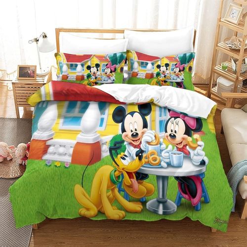 Ensemble De Literie Disney, Housse De Couette, Film De Dessin Anim¿¿, Housse De Couette Pour Enfants, Gar?Ons Et Adolescents, Avec 2 Taies D'oreiller