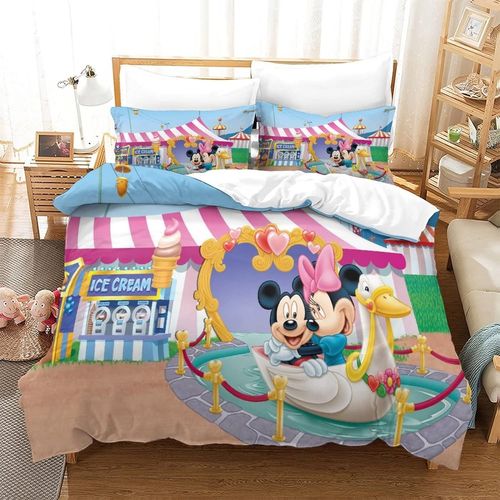 Ensemble De Literie Disney Ensemble De Housse De Couette Dessin Anim¿¿ Film Housse De Couette D¿¿Cor Pour La Maison Chambre Couvre-Lit Housse 2 Taie D'oreiller 3 Pi¿¿Ces