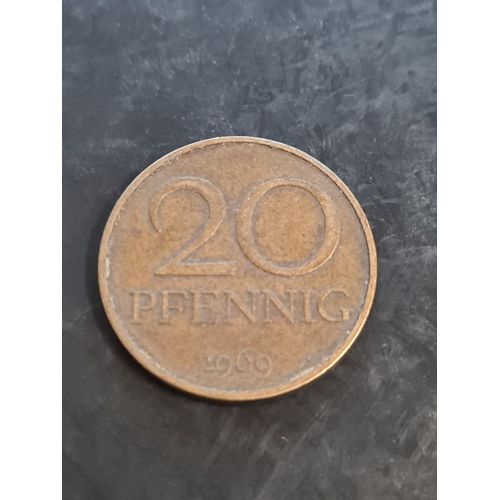 Rda 20 Pfennigs 1969 Sup