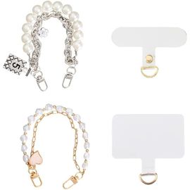 Asas456-Bijoux De Telephone Pendentif Fleur Forme De C?ur Perles Hypoallergénique Pour Sa S?ur Fille Une Amie