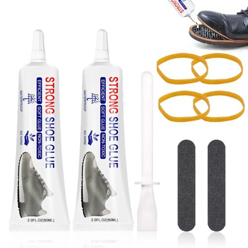 Asas456-Colle Pour Chaussure,Colle Forte Chaussure,Colle Chaussures Semelle Professionnelle,Colle Semelle Chaussure,Paquet De 2 Colle Cordonnier Réparation De Chaussures,Objets Artisanaux,Cuir