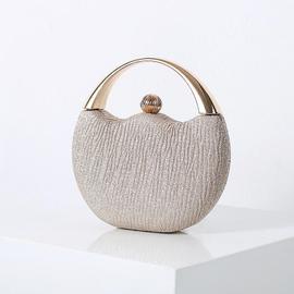 Pochette de soirée - Sac à main pour femme - Couleur champagne