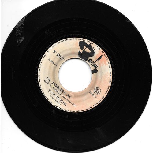 Tony Murena : La Java Des As / Poema [Vinyle 45 Tours 7"] 1960