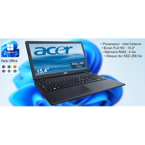 Acer Aspire ES1-531-N15W4 - 15.4" Intel Celeron N3050 - 1.6 Ghz - Ram 4 Go - SSD 256 Go