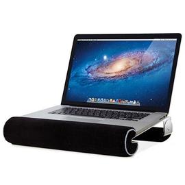 Support pour ordinateur portable avec coussin et plate-forme en bambou sur  le lit et le canapé, bureau de genou avec trou de câble et bande  antidérapante, pour PC, tablette jusqu'à 15,6 »