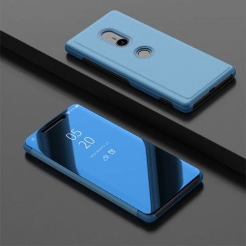 View Cover Pour Sony Xperia Xz3 Miroir Et Simili Cuir