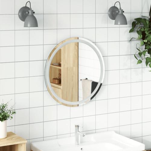 vidaXL Miroir de salle de bain à LED 60 cm rond