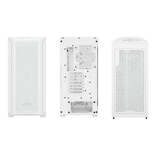 be quiet! SHADOW BASE 800 FX - Midi-tour - ATX étendu - panneau latéral fenêtré (verre trempé) - pas d'alimentation (ATX / PS/2) - blanc - USB/Audio