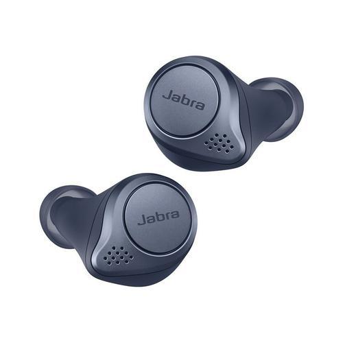 Jabra Elite Active 75t - Ecouteurs intra-auriculaires Bluetooth avec réduction de bruit active - Bleu marine