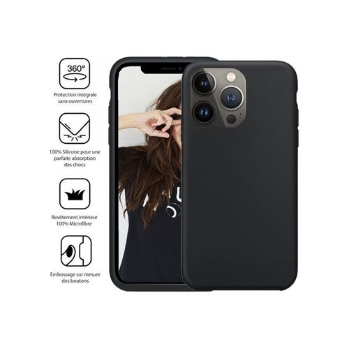 Jaym Classic - Coque De Protection Pour Téléphone Portable - Silicone - Noir - Pour Apple Iphone 14 Pro