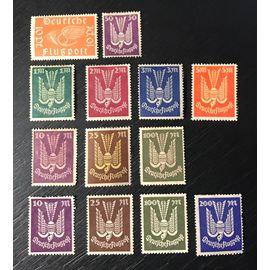 Lot De 13 Timbres Allemagne Poste Aérienne 1919/1922/1923