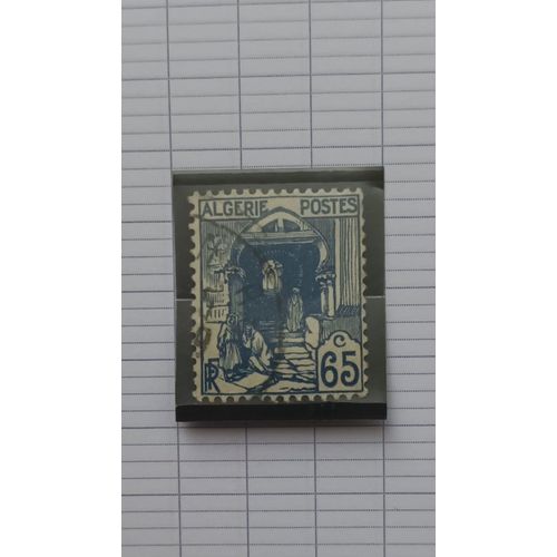 L194 -- Timbre Oblitéré Algérie Département Français N ° 137 -- Année 1938/41 -- " Vue D'alger , Rue De La Kasbah ".