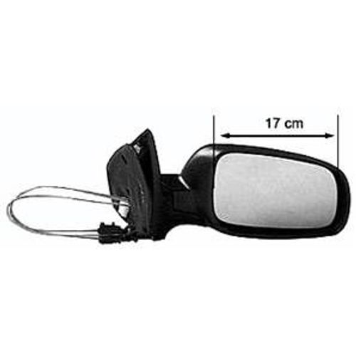Rétroviseur Gauche Manuel Pour Volkswagen Golf Iv, 1998-2003, Aspherique, Noir, Mod. Grand, Neuf