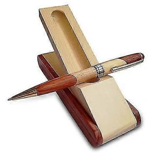 Coffret Cadeau De Stylo À Bille En Bois De Luxe Avec Écran De Boîtier De Stylo D¿Affaires, Joli Stylo D¿Écriture Avec Des Recharges De Boîte Et D¿Encre De Gel