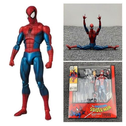 Action Figure Box Set Spiderman Toys Superhero Fans Gift Marvel The Amazing Spider-man Comic Ver. Nuevo Mafex