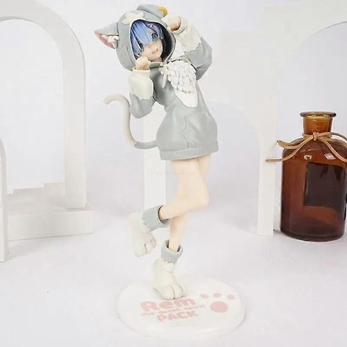20cm Anime Re: Zero-starting Life In Another World Emilia Rem Ram Figure Starting Pvc Action Figures Collection Model Doll Toys