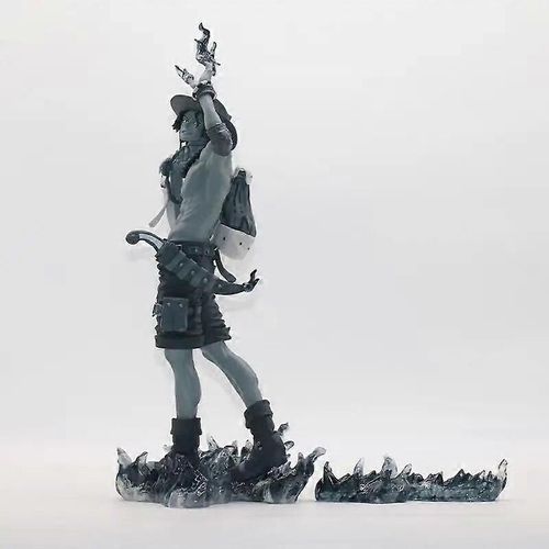 34cm Amine One Piece Figure Gk World Figure Colosseum Waving Portgas D. Ace Action Figure Collection Toys Gifts Pvc Model Statue