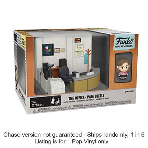 The Office Pam Stylized Mini Moment Pop! Vinyls Figure Chase Ships 1 In 6