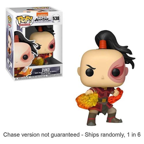 Avatar The Last Airbender Zuko Funko Animation Pop! Vinyl Fig Chase Ships 1 In 6